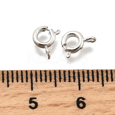 Eco-friendly Brass Spring Ring Clasps KK-D082-01E-S-1
