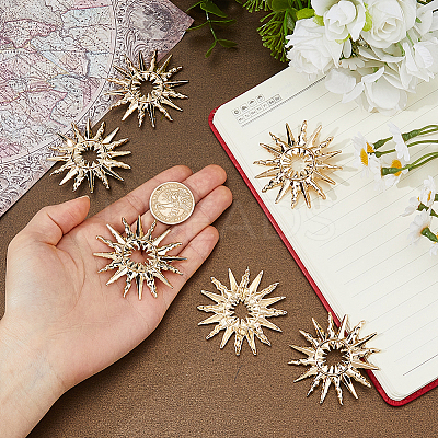 6Pcs Zinc Alloy Buttons BUTT-FH0001-042-1