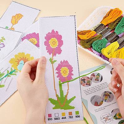 DIY Bookmark Cross-Stitch Kit DIY-WH0578-53A-1