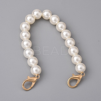 Glass Pearl Phone Case Beaded Chain AJEW-WH0289-83-1
