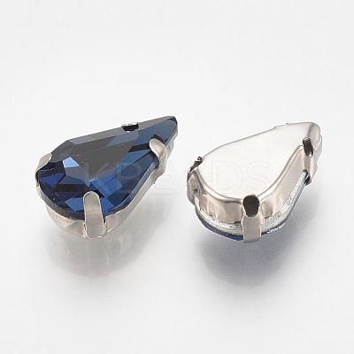 Sew on Rhinestone RGLA-T035-6x10mm-14-1