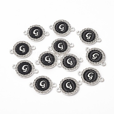 Alloy Enamel Links Connectors ENAM-TAC0003-01S-02G-1