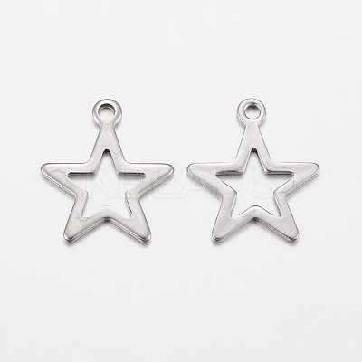 Tarnish Resistant 304 Stainless Steel Charms X-STAS-L200-47P-1