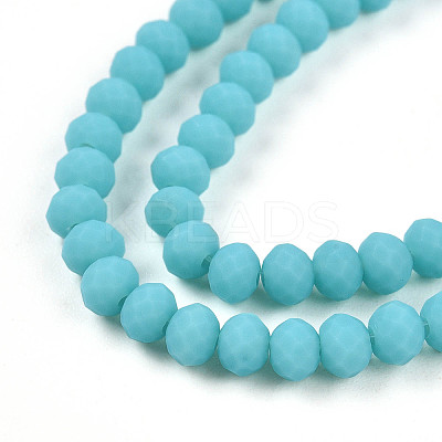 Frosted Opaque Glass Beads Strands EGLA-A034-P3mm-MD24-A-1