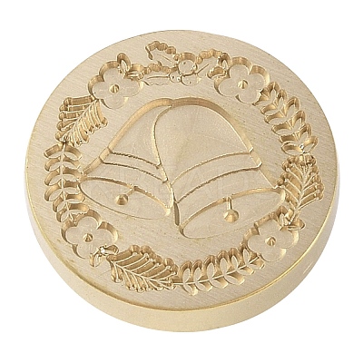 Christmas Series Wax Seal Brass Stamp Head LS-AJEW-M037-01G-22-1
