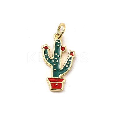 West Cowboy Brass Enamel Pendants KK-A268-04A-G-1
