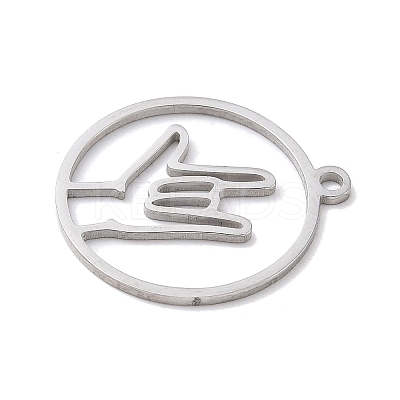 304 Stainless Steel Pendants LS-STAS-Z131-01B-P-1