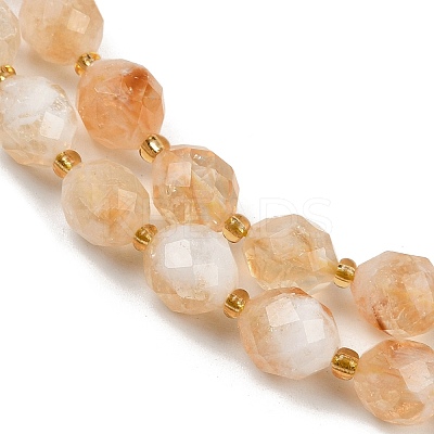 Natural Citrine(Heated) Beads Strands G-N342-149I-22-1