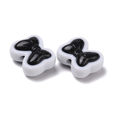 Two-tone Acrylic Beads OACR-U003-04-1