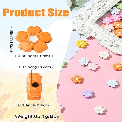 45Pcs 9 Color Baking Paint Alloy Handmade Beads FIND-CJ0002-74-1