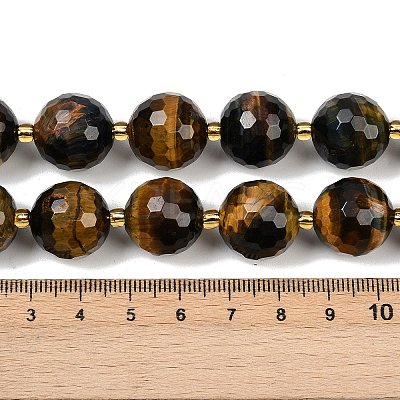Natural Tiger Eye Beads Strands G-C249-A20-16mm-1