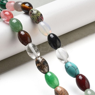 Natural & Synthesis Mixed Gemstone Beads Strands G-B106-B28-01-1