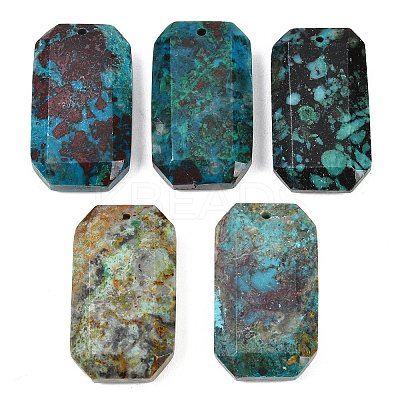Natural Chrysocolla Pendants G-H325-03J-1