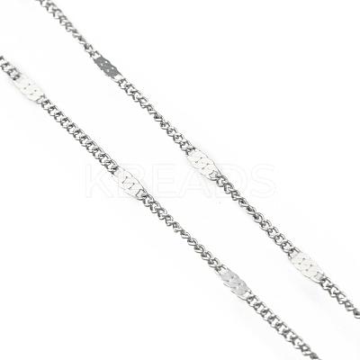 Non-Tarnish 304 Stainless Steel Link Chain Necklaces NJEW-F248-16A-P-1