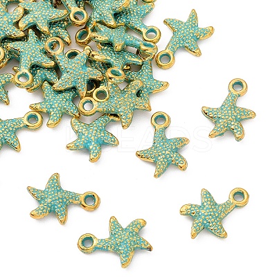 30Pcs Starfish Alloy Pendants FIND-FS0003-41-1