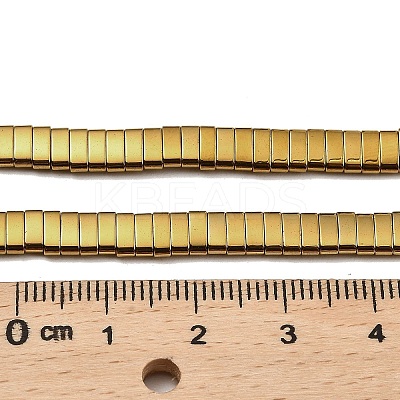 Electroplated Non-magnetic Synthetic Hematite Beads Strands G-G089-A02-04-1