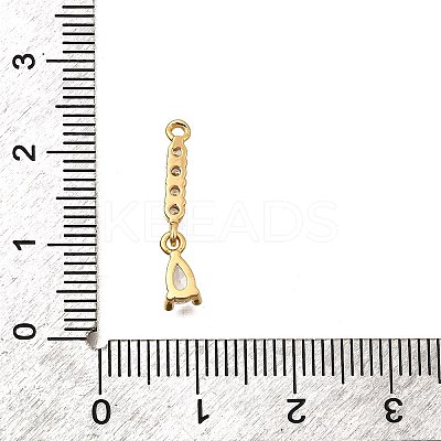 Brass Micro Pave Cubic Zirconia Pendants KK-B152-27A-G-1