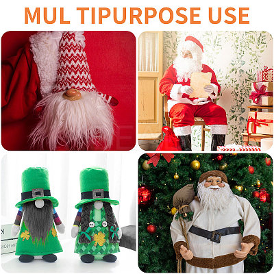 Artificial Wool Gnome Beard Costume Beard OCOR-WH0082-273B-1