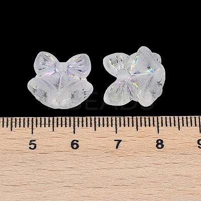 Frosted Transparent Acrylic Beads X1-OACR-P029-18B-05-1