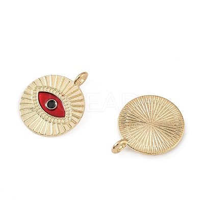 Alloy Enamel Pendants PALLOY-P312-01G-M-1