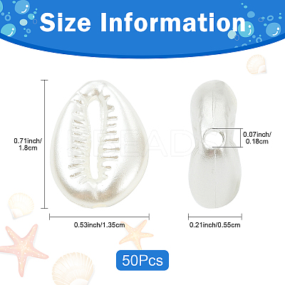 50Pcs CCB Plastic Beads CCB-YW0001-70-1