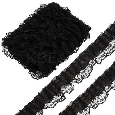 10M Polyester Pleated Lace Trim OCOR-CY0002-17C-1