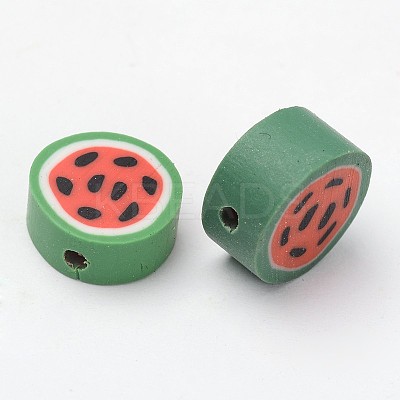 Mixed Fruit Theme Handmade Polymer Clay Beads X-CLAY-Q170-M-1