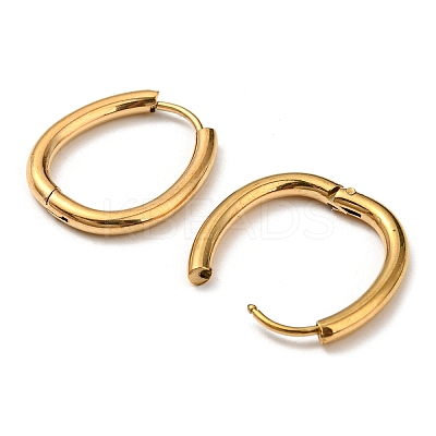 Ion Plating(IP) Stainless Steel Hoop Earrings X-EJEW-P232-02G-1