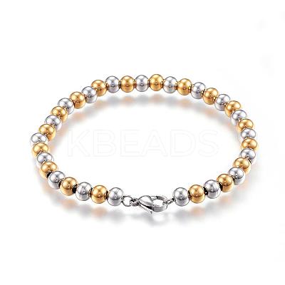 201 Stainless Steel Ball Chain Bracelets BJEW-E295-05-1
