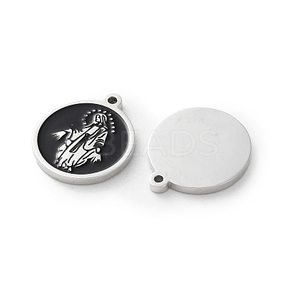 304 Stainless Steel Enamel Charms STAS-M102-19P-03-1