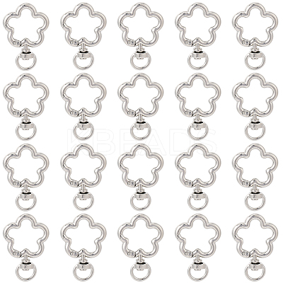 24Pcs Alloy Swivel Clasps FIND-SC0017-49B-1
