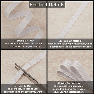 Flat Polyester Elastic Cords SRIB-GF0001-35A-02-1