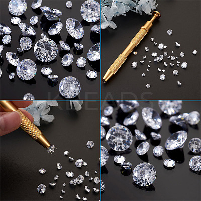 Cubic Zirconia Cabochons ZIRC-PJ0001-01-1