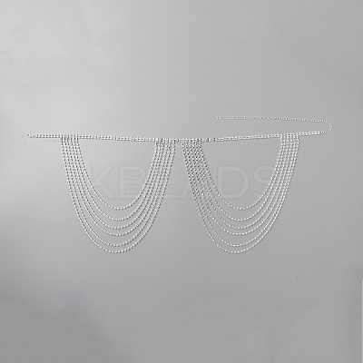 Brass Rhinestone Sexy Shoulder Bra Body Chain FIND-WH0152-181S-1