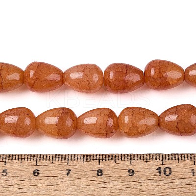 Baking Paint Crackle Glass Beads Strands DGLA-N019-03A-05-1