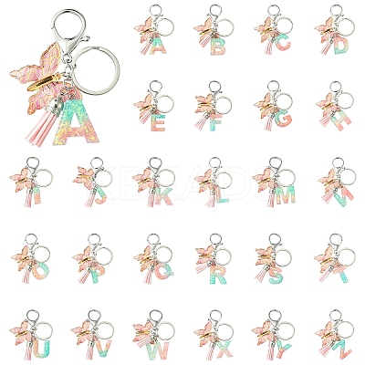 Transparent Epoxy Resin Keychains KEYC-YW00002-1