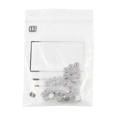 40Pcs 4 Styles 304 Stainless Steel Ear Nuts STAS-FS0002-23-1