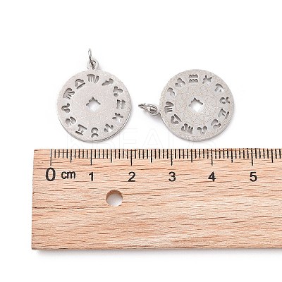 Non-Tarnish 201 Stainless Steel Pendants STAS-S105-T565D-1-1
