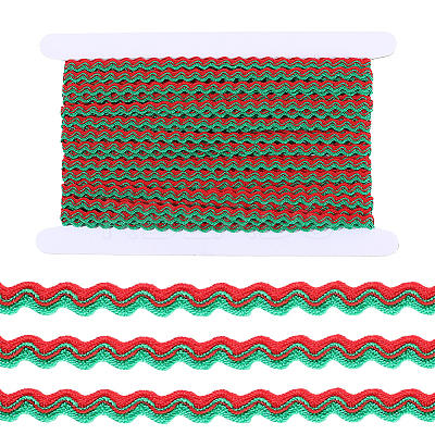1 Roll Polyester with Paillette Wavy Fringe Trim Ribbon OCOR-GF0005-72D-1