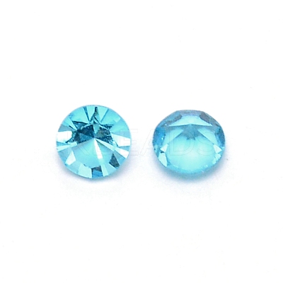 Glass Rhinestone Cabochons GLAA-WH0028-21-1