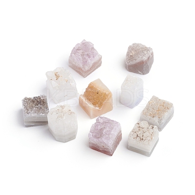 Natural Druzy Quartz Beads G-I274-15-1