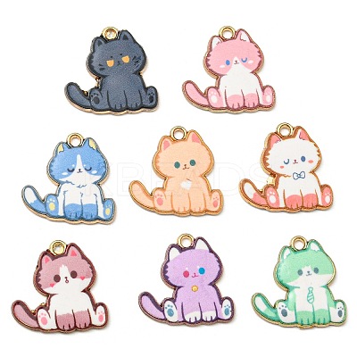 Printed Alloy Pendants ENAM-L042-04G-1