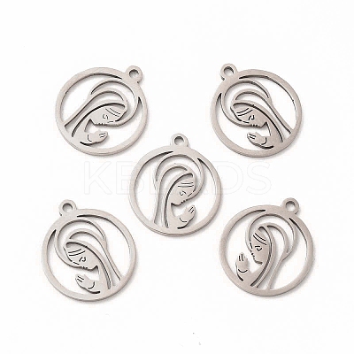 Non-Tarnish 201 Stainless Steel Pendants LS-STAS-E188-12P-1