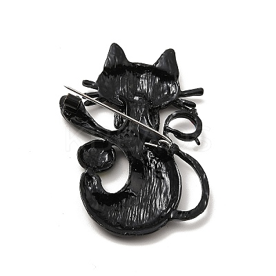 Cat with Bowtie Enamel Pin JEWB-P013-03EB-1