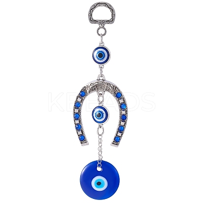 Horse Shoe Pendant Decorations X1-HJEW-H058-04-1
