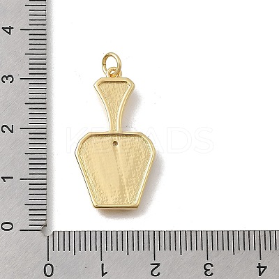 Brass Micro Pave Cubic Zirconia Bottle Pendants KK-D431-051A-02-1