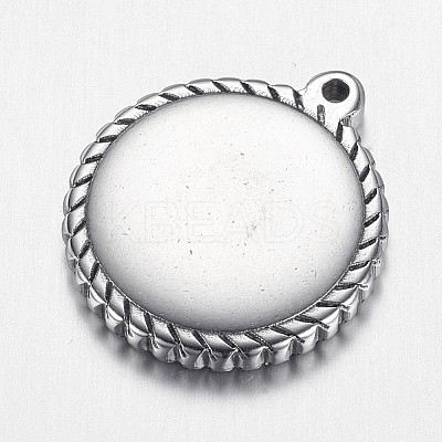Tarnish Resistant 304 Stainless Steel Pendants STAS-E136-01-1