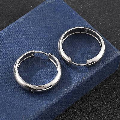 201 Stainless Steel Hoop Earrings EJEW-P304-15B-P-1