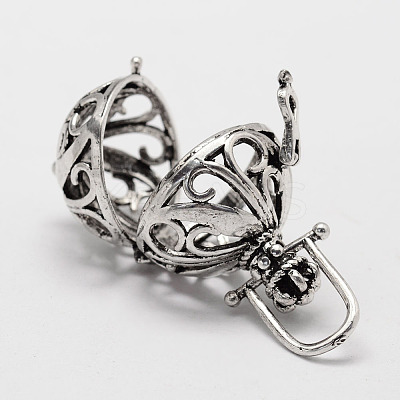 Eco-Friendly Vintage Brass Cage Pendants LS-KK-L143-17AS-RS-1