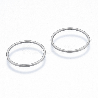 Non-Tarnish 201 Stainless Steel Linking Rings STAS-N090-T14-1-1